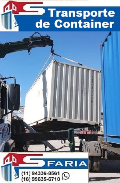 Transporte de container em Santos SP