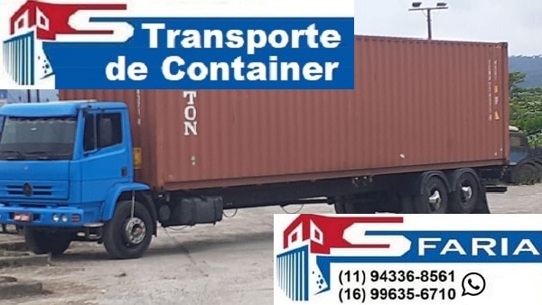 Transporte de container em Guarujá SP